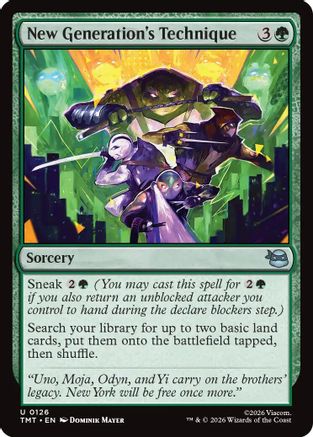 New Generation's Technique (TMT-126) - Teenage Mutant Ninja Turtles Foil - Card Brawlers