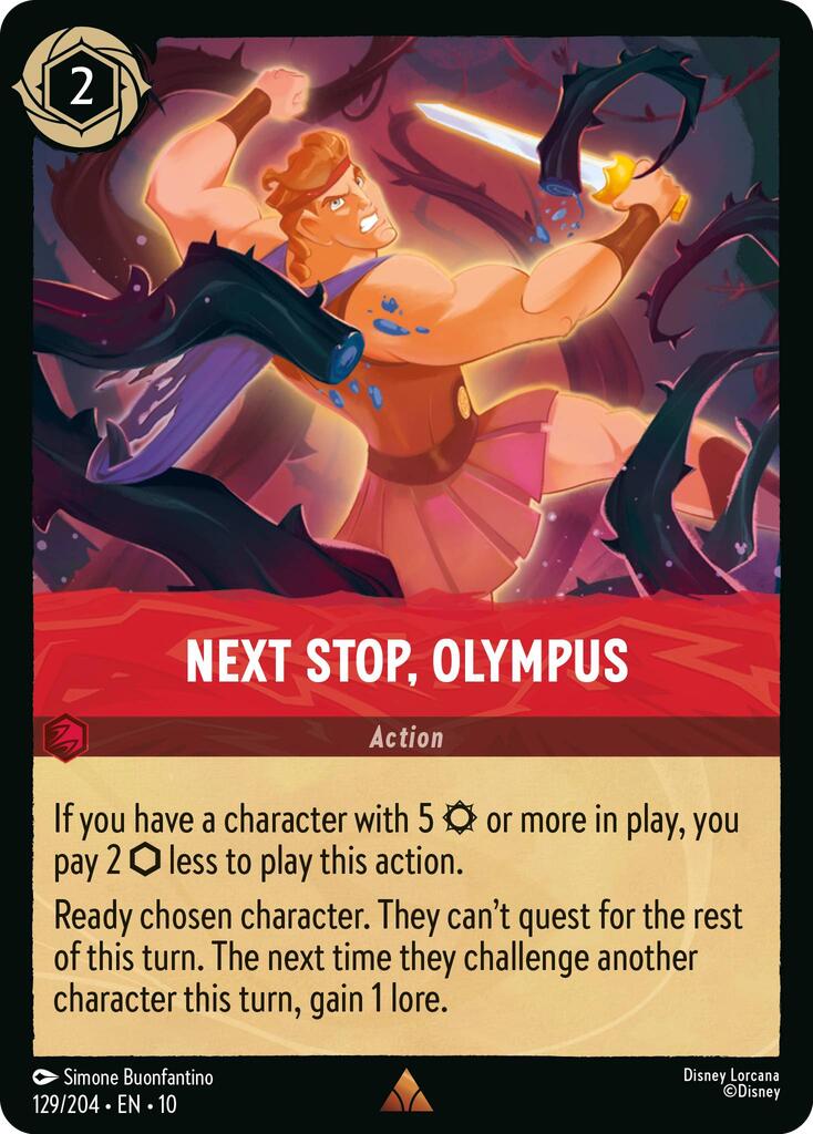 Next Stop, Olympus (129/204) [Whispers in the Well] - Card Brawlers