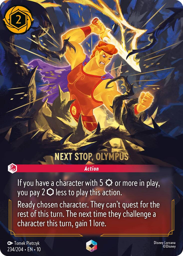 Next Stop, Olympus (Enchanted) (234/204) [Whispers in the Well] - Card Brawlers