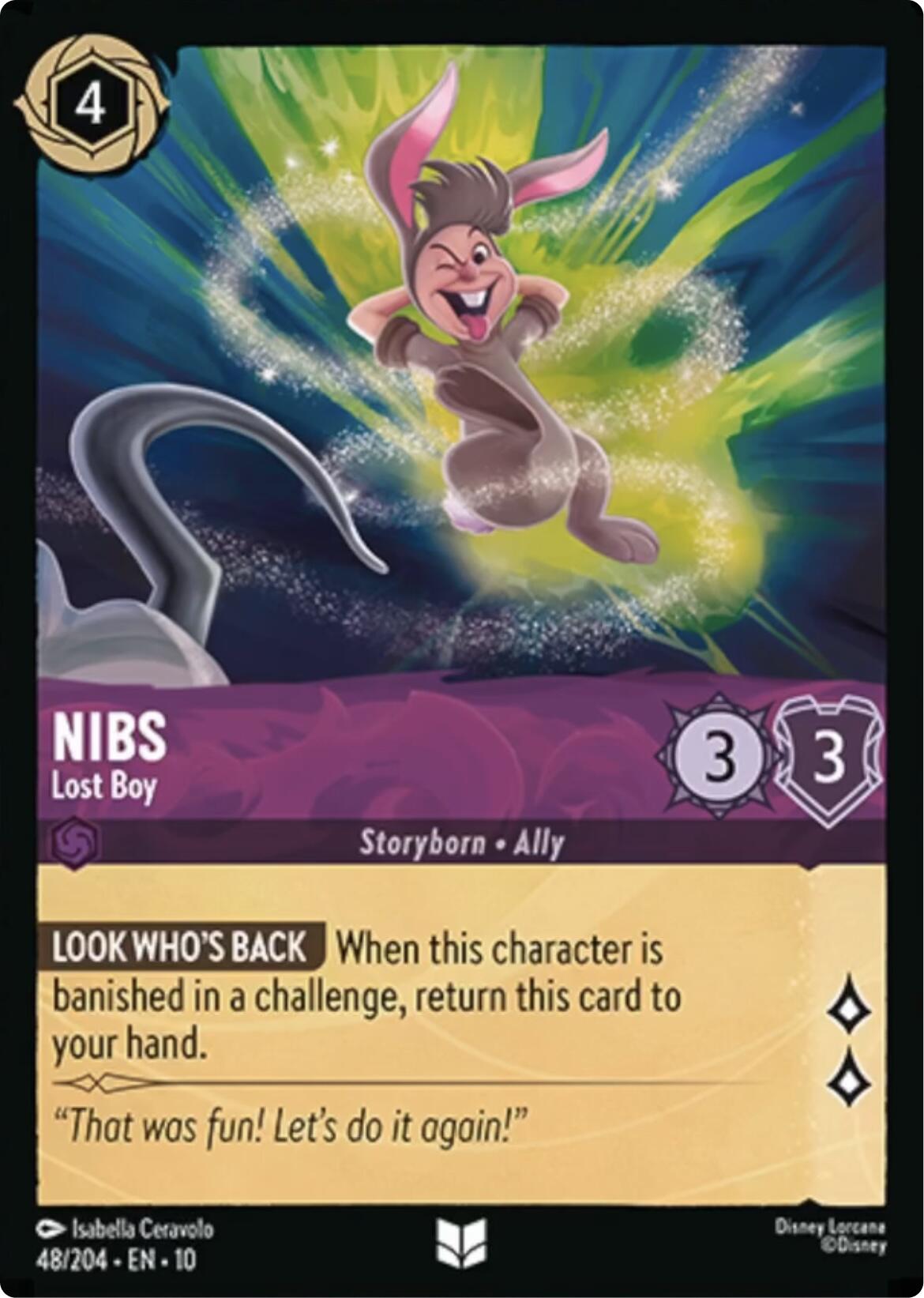 Nibs - Lost Boy (48/204) [Whispers in the Well] - Card Brawlers