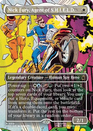Nick Fury, Agent of S.H.I.E.L.D. (Borderless) (0314) (MSH-314) - Marvel Super Heroes Foil - Card Brawlers