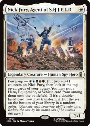 Nick Fury, Agent of S.H.I.E.L.D. (MSH-025) - Marvel Super Heroes - Card Brawlers