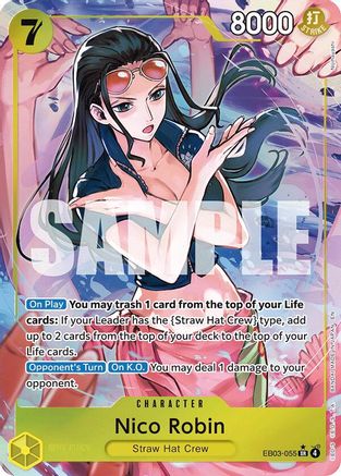 Nico Robin (055) (Alternate Art) (EB03-055) - Extra Booster: One Piece Heroines Edition Foil - Card Brawlers