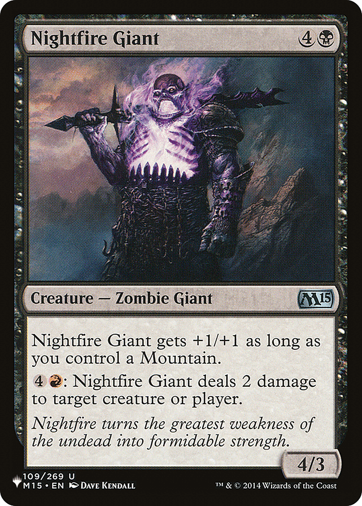 Nightfire Giant [The List] - Card Brawlers