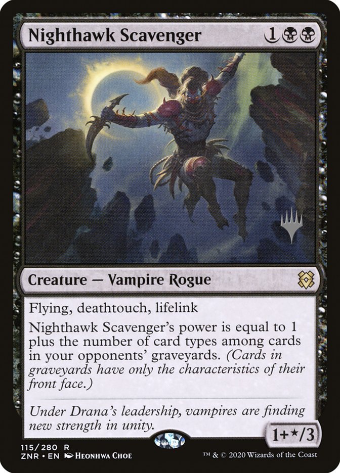 Nighthawk Scavenger (Promo Pack) [Zendikar Rising Promos] - Card Brawlers