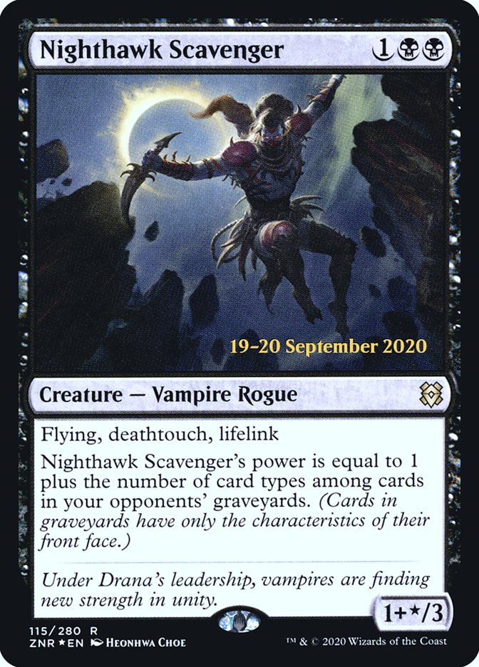 Nighthawk Scavenger [Zendikar Rising Prerelease Promos] - Card Brawlers