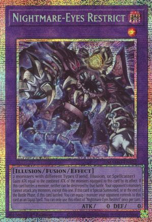 Nightmare-Eyes Restrict (Starlight Rare) (MAMO-EN122) - Magnificent Monsters 1st Edition - Card Brawlers