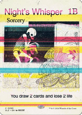 Night's Whisper (0290) (SLZ-290) - Secret Lair x MSCHF: The Zeta Set - Card Brawlers