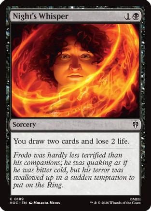 Night's Whisper (HOC-189) - The Hobbit: Eternal-Legal - Card Brawlers