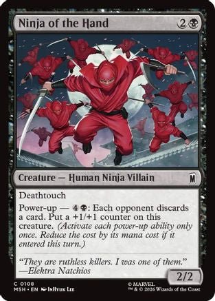 Ninja of the Hand (MSH-108) - Marvel Super Heroes Foil - Card Brawlers