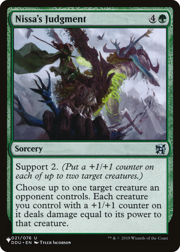 Nissa's Judgment [The List] - Card Brawlers