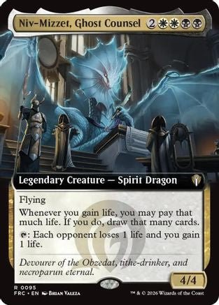 Niv-Mizzet, Ghost Counsel (Extended Art) (FRC-095) - Commander: Reality Fracture - Card Brawlers
