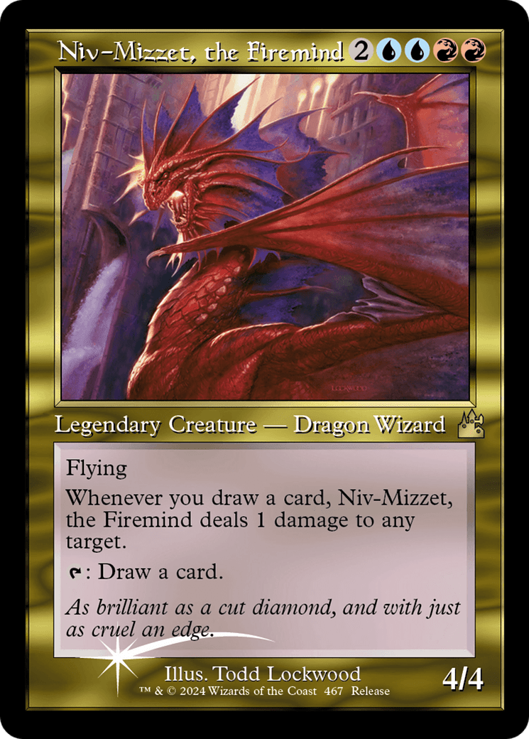 Niv - Mizzet, the Firemind (Retro Frame) [Ravnica Remastered] - Card Brawlers