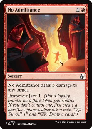No Admittance (FRA-089) - Reality Fracture Foil - Card Brawlers