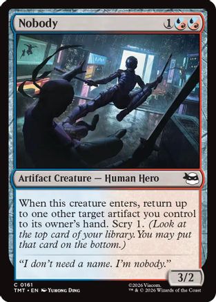 Nobody (TMT-161) - Teenage Mutant Ninja Turtles Foil - Card Brawlers