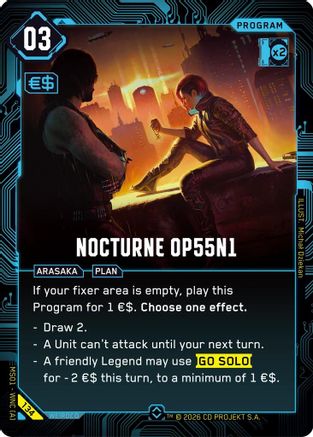 Nocturne OP55 N1 (134) - Welcome to Night City Retail Foil - Card Brawlers