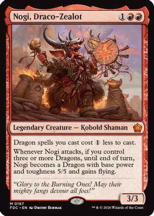 Nogi, Draco-Zealot (FDC-167) - Commander: Foundations - Card Brawlers