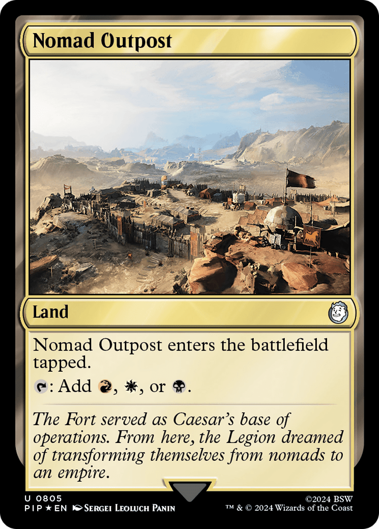 Nomad Outpost (Surge Foil) [Fallout] - Card Brawlers