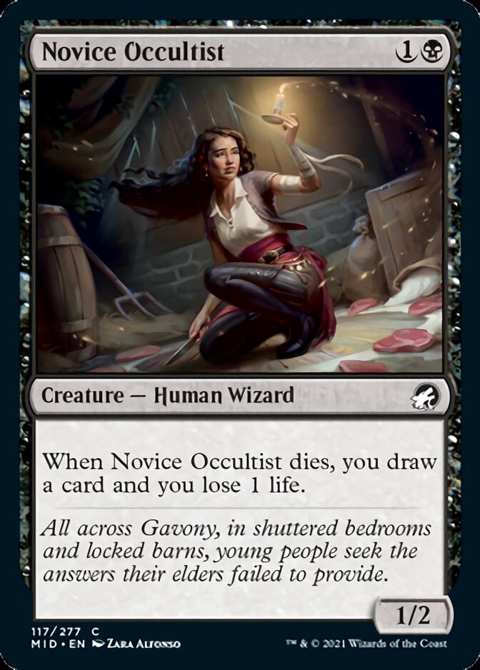 Novice Occultist [Innistrad: Midnight Hunt] - Card Brawlers