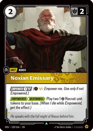 Noxian Emissary (128/166) - Vendetta - Card Brawlers