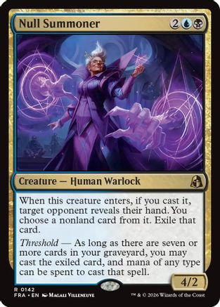 Null Summoner (FRA-142) - Reality Fracture - Card Brawlers
