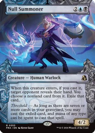 Null Summoner (Showcase) (FRA-353) - Reality Fracture - Card Brawlers