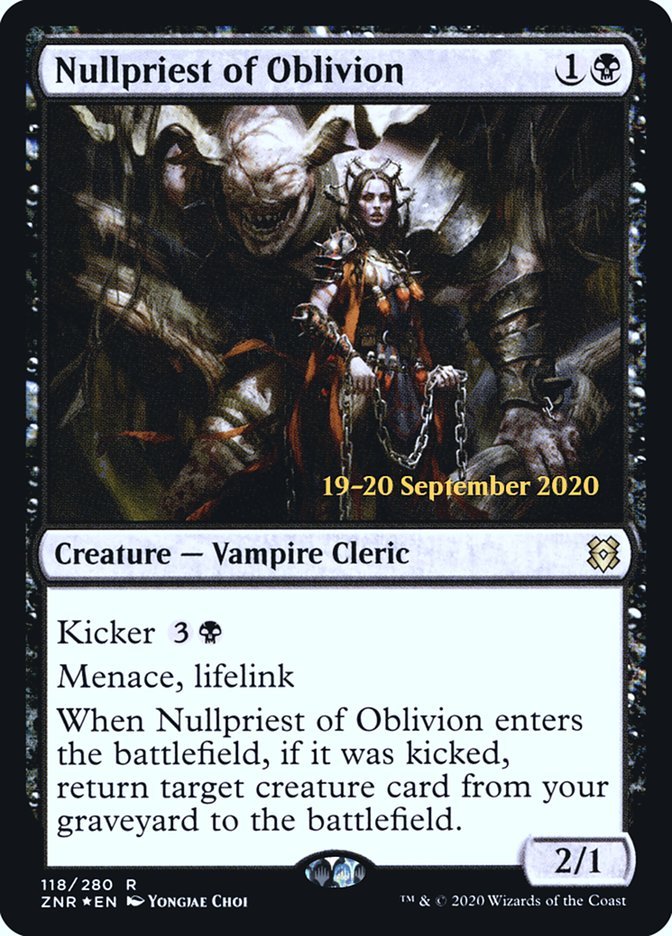 Nullpriest of Oblivion [Zendikar Rising Prerelease Promos] - Card Brawlers