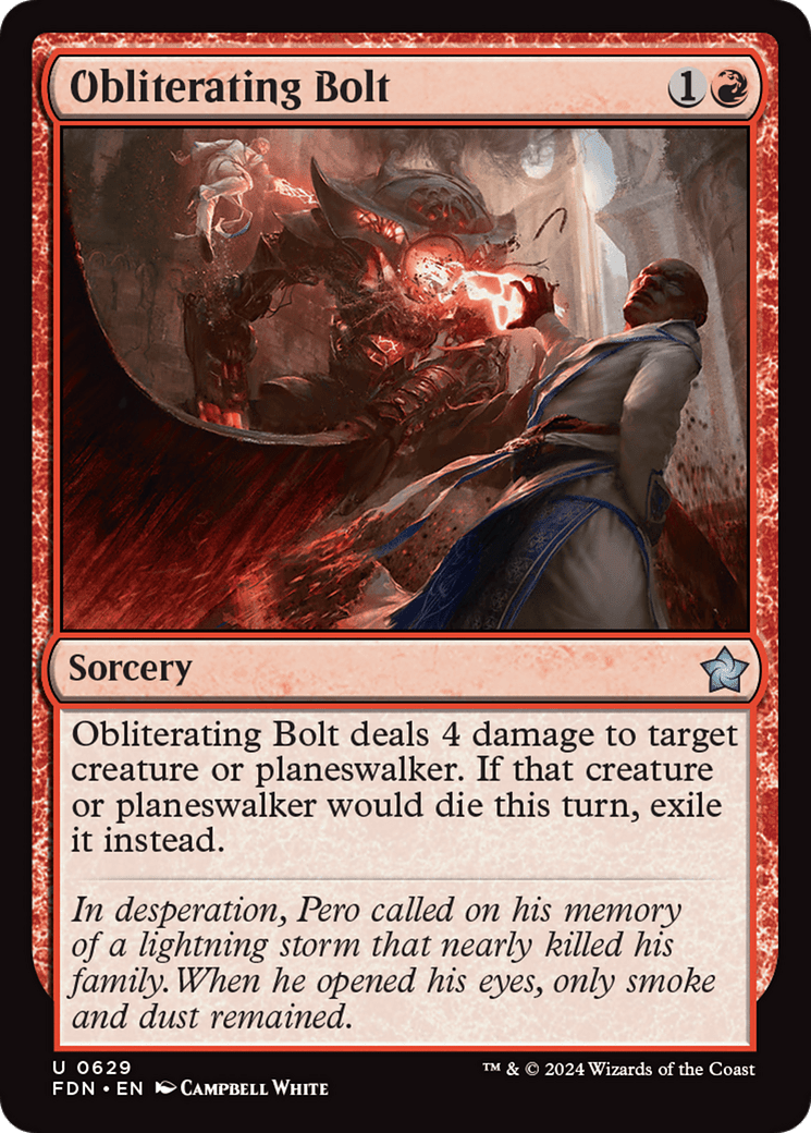 Obliterating Bolt [Foundations] - Card Brawlers