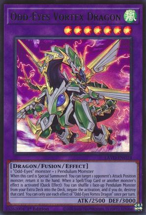 Odd-Eyes Vortex Dragon (LAVD-ENO24) - Legendary Arc-V Decks 1st Edition - Card Brawlers