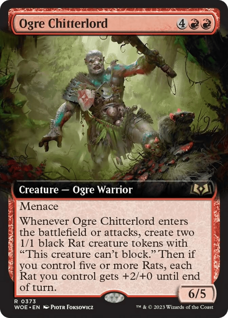 Ogre Chitterlord (Extended Art) [Wilds of Eldraine] - Card Brawlers