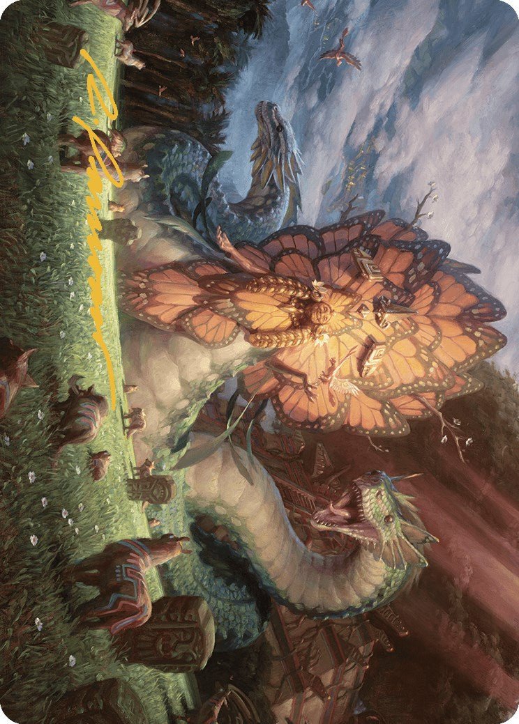 Ojer Kaslem, Deepest Growth Art Card (30/81) (Gold - Stamped Signature) [The Lost Caverns of Ixalan Art Series] - Card Brawlers