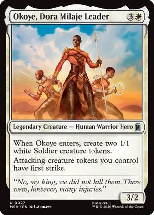 Okoye, Dora Milaje Leader (MSH-027) - Marvel Super Heroes Foil - Card Brawlers
