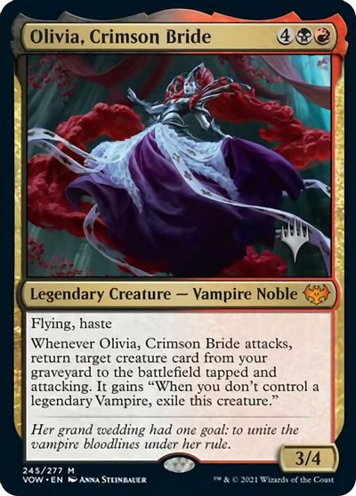 Olivia, Crimson Bride (Promo Pack) [Innistrad: Crimson Vow Promos] - Card Brawlers