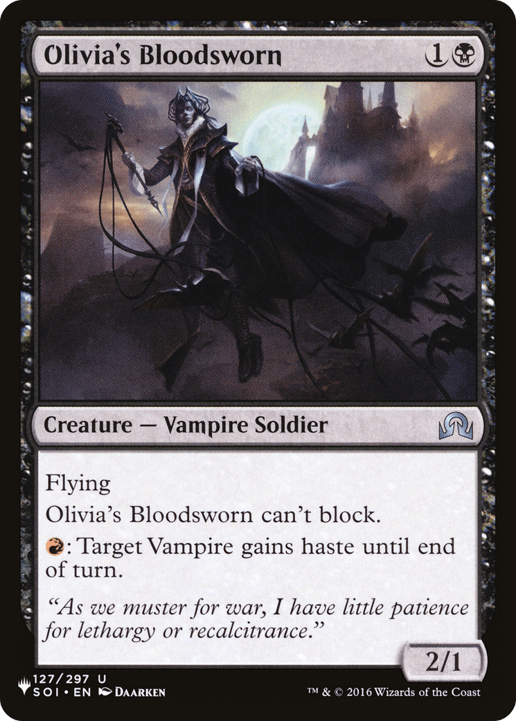 Olivia's Bloodsworn [The List] - Card Brawlers