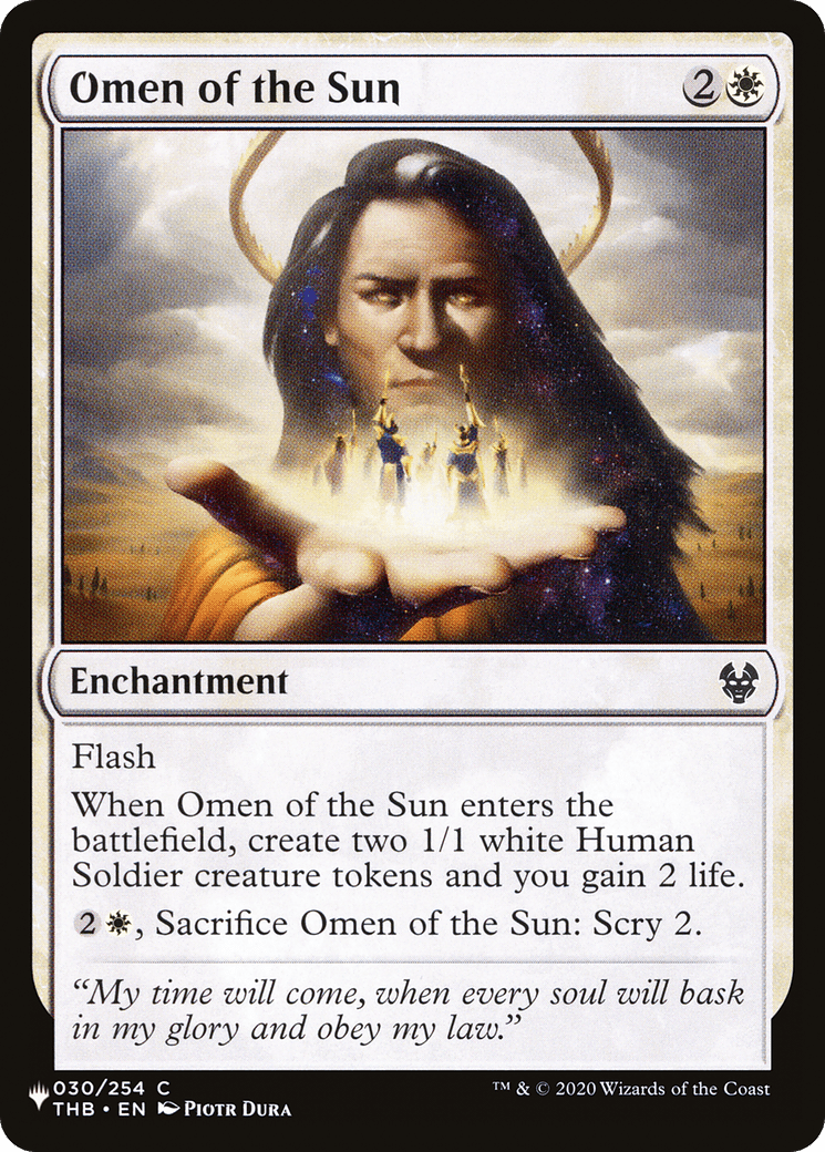Omen of the Sun [The List] - Card Brawlers