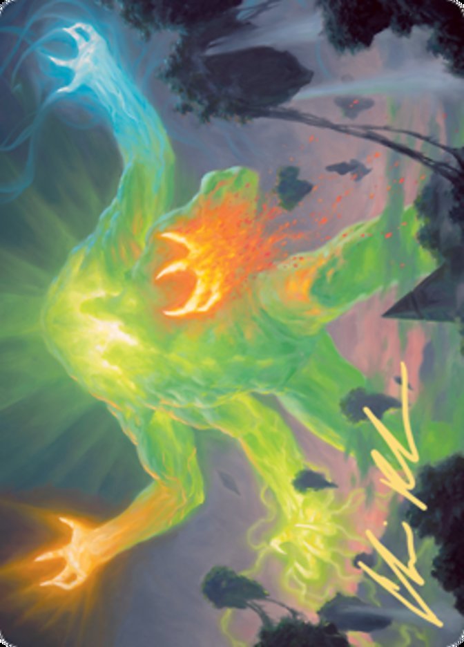 Omnath, Locus of Creation Art Card (Gold - Stamped Signature) [Zendikar Rising Art Series] - Card Brawlers