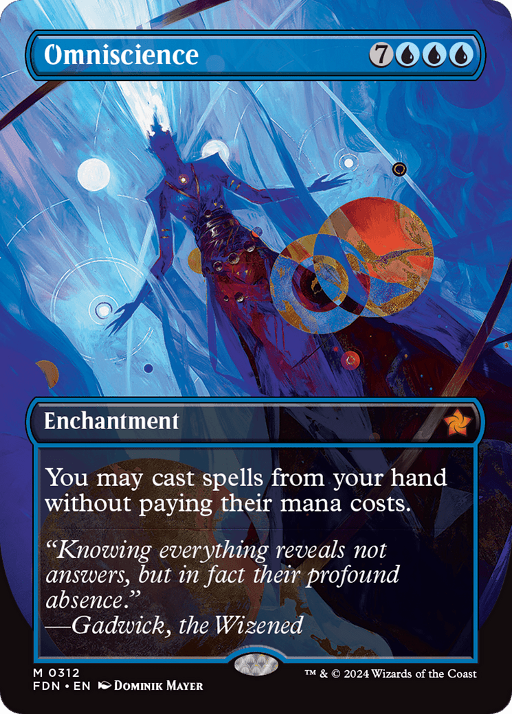 Omniscience (Borderless) [Foundations] - Card Brawlers