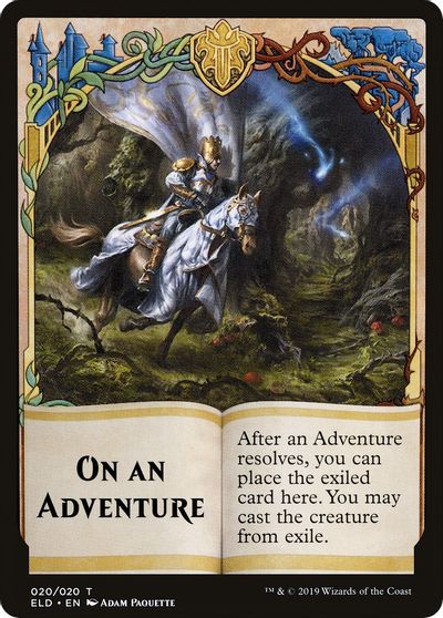 On An Adventure Double - Sided Emblem [Challenger Decks 2020 Tokens] - Card Brawlers