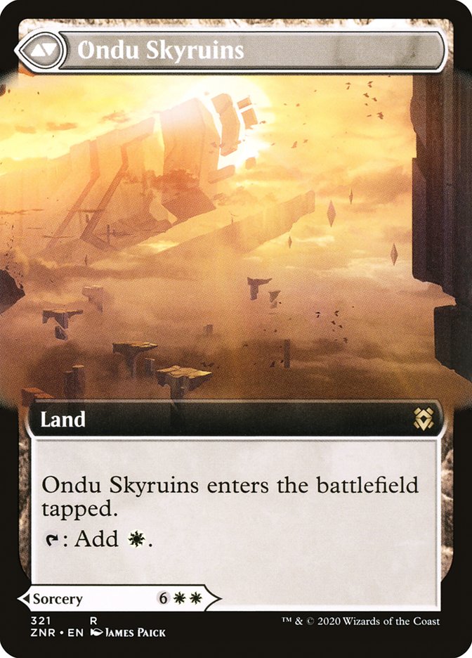 Ondu Inversion // Ondu Skyruins (Extended Art) [Zendikar Rising] - Card Brawlers