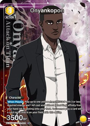 Onyankopon (U*) (UEX07BT/AOT-2-002) - UEX07BT Attack on Titan Vol 2 Foil - Card Brawlers