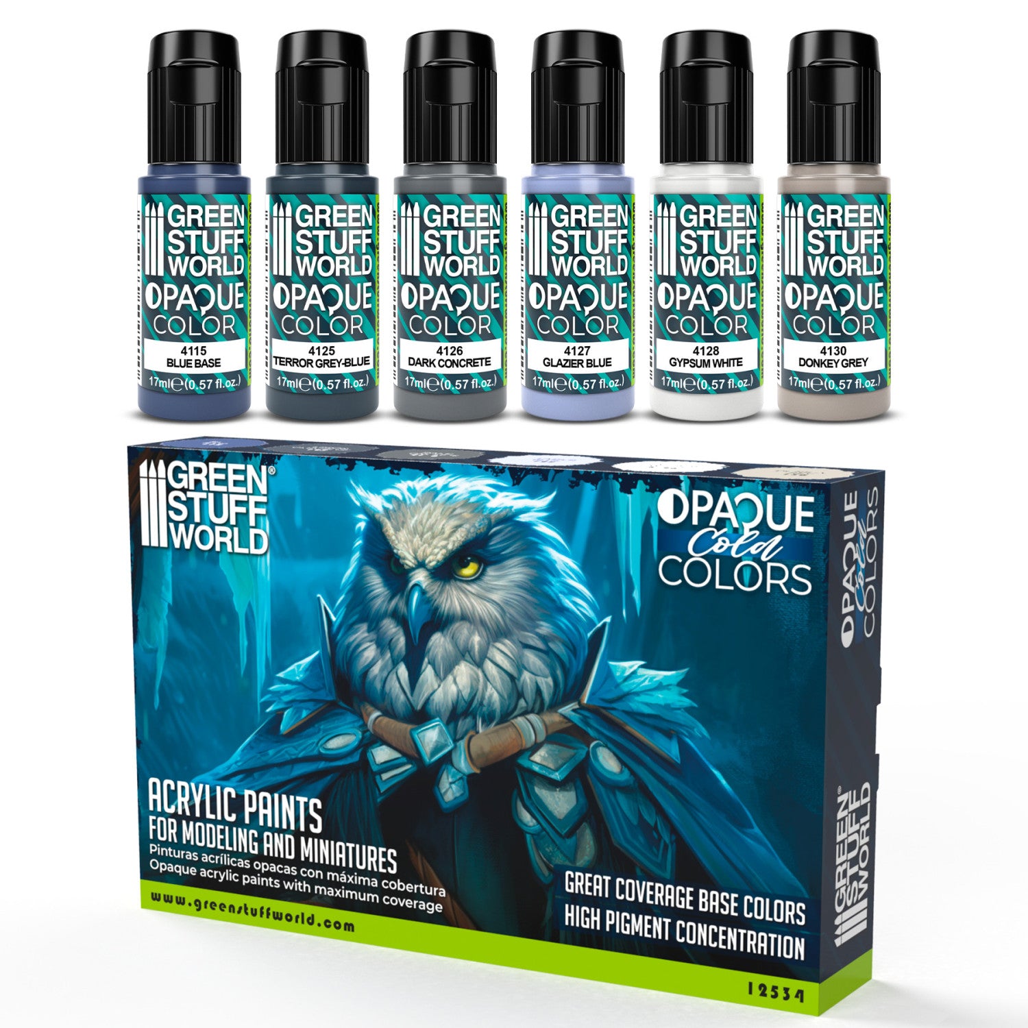 Opaque Paint Set - Cold Colours - Green Stuff World - Card Brawlers | Quebec | Canada |