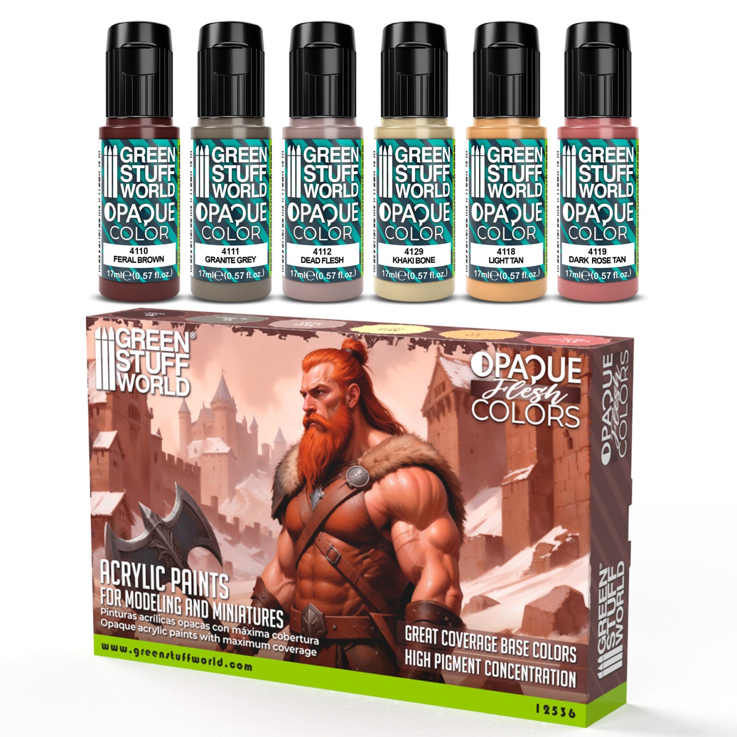 Opaque Paint Set - Flesh Colours - Green Stuff World - Card Brawlers | Quebec | Canada |