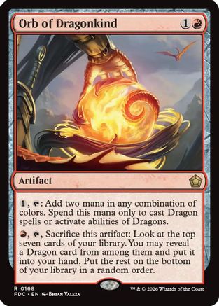 Orb of Dragonkind (FDC-168) - Commander: Foundations - Card Brawlers