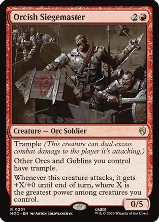 Orcish Siegemaster (HOC-201) - The Hobbit: Eternal-Legal - Card Brawlers