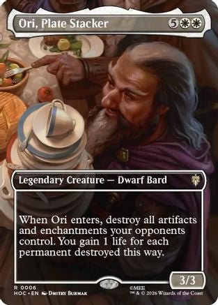 Ori, Plate Stacker (Borderless) (HOC-006) - The Hobbit: Eternal-Legal - Card Brawlers