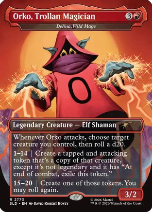 Orko, Trollan Magician - Delina, Wild Mage (SLD-2770) - Secret Lair Drop Series - Card Brawlers