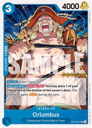 Orlumbus (OP15-041) - Adventure on Kami's Island Release Event Cards - Card Brawlers