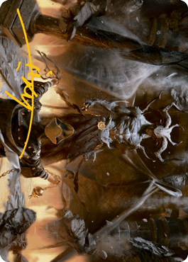 Ormendahl, the Corrupter Art Card (Gold - Stamped Signature) [Innistrad: Midnight Hunt Art Series] - Card Brawlers