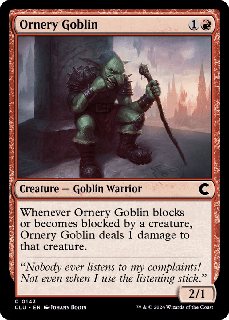 Ornery Goblin [Ravnica: Clue Edition] - Card Brawlers