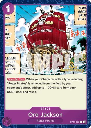 Oro Jackson (OP13-078) - Carrying On His Will: 3rd Anniversary Tournament Cards - Card Brawlers